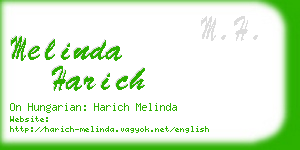 melinda harich business card